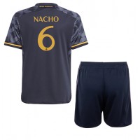 Camisa de Futebol Real Madrid Nacho #6 Equipamento Secundário Infantil 2023-24 Manga Curta (+ Calças curtas)